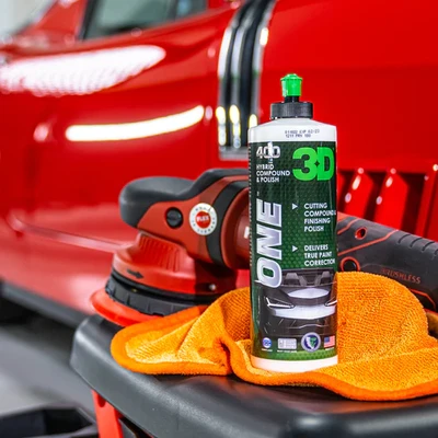 פוליש חד שלבי - 3D 400 ONE HYBRID COMPOUND & POLISH