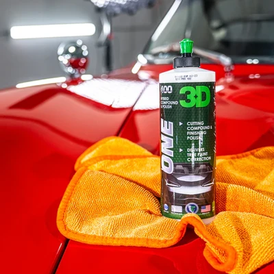 פוליש חד שלבי - 3D 400 ONE HYBRID COMPOUND & POLISH