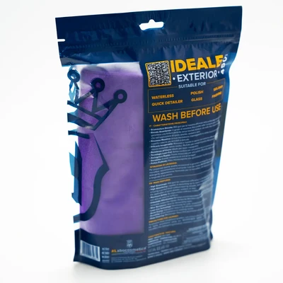 2 יח' מטלית לניקוי חיצוני 40X40 ס"מ סגולה 450GSM Lab – PANNO IDEALE FOR EXTERIOR
